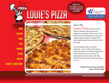 Tablet Screenshot of louiespizzawoburn.com